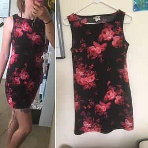 Sleek and stylish floral party dress